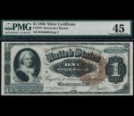 Fr. 219 1886 $1 Silver Certificate PMG 45